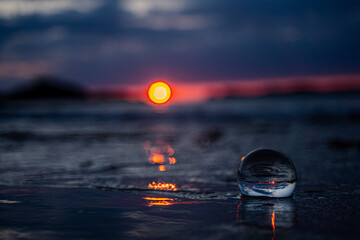 Lensball Scenic Sunrise at Talmine - Scotland