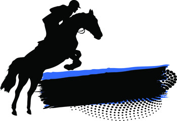 equestrian sport banner design