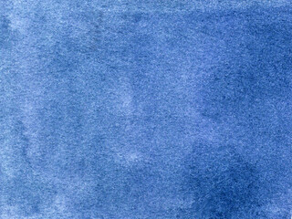 Blue watercolor background with spots, dots, blurred circles. Hand-drawn illustration