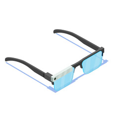 Smart glasses icon isometric vector. Wearable glass. Future vr