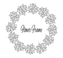 decoration dahlia flower wreath