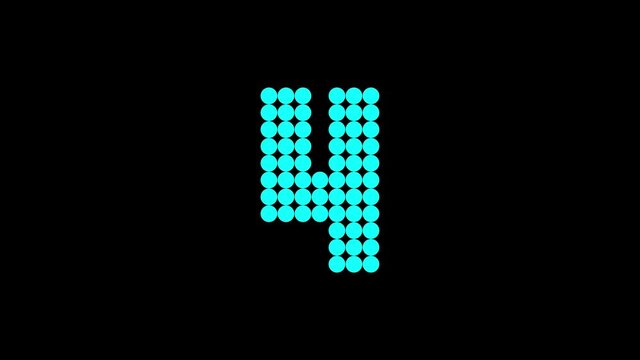 Animation with digital time counter