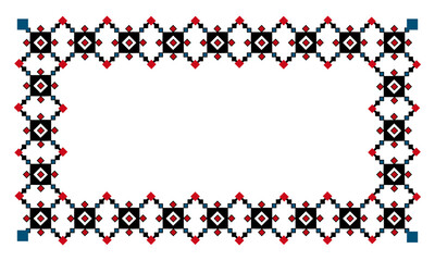 Serbian folk motifs from Pirot carpets and embroideries from Old Serbia