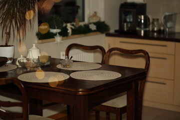 dining room interior with table