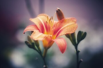 portrait of a tiger lily flower