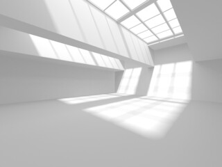 Fototapeta premium White Modern Background. Abstract Building Concept