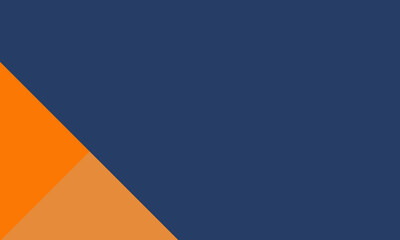 navy background with orange brown triangle in the bottom corner