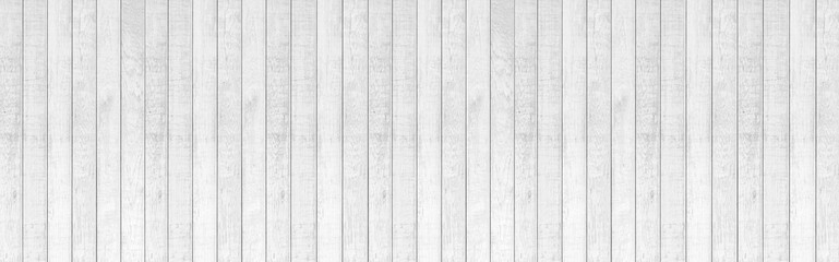 Panorama of White wood color texture vertical for background. Surface light clean of table top...