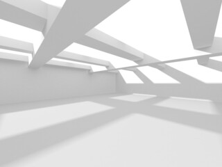 Obraz premium Abstract White Architecture Design Concept