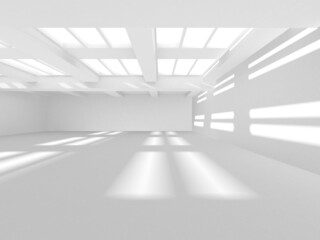 Abstract White Architecture Design Concept