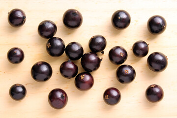 Jaboticaba, exotic fruit typical of Brazil.