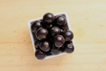 Jaboticaba, exotic fruit typical of Brazil.