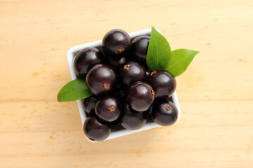 Jaboticaba, exotic fruit typical of Brazil.