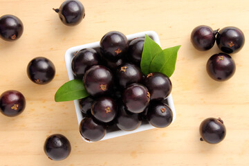 Jaboticaba, exotic fruit typical of Brazil.