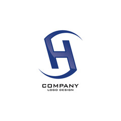 Obraz premium H Symbol Business Company Logo Design Vector