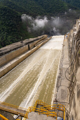 Represa Hidroituango en agosto de 2021, Ituango, Antioquia Colombia