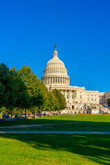 Fototapeta premium The United States Capitol, often called the Capitol Building, is the home of the United States Congress and the seat of the legislative branch of the U.S. federal government. Washington, United States