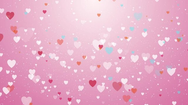 heart shape with pink background 