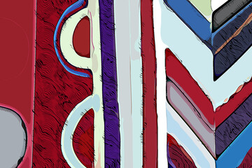 abstract square geometric illustration