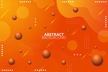 Abstract background fluid shape with orange gradient