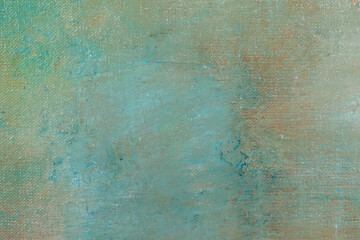 abstract creative background: multicolored blurred spots of colored primer when toning the canvas, temporary object.