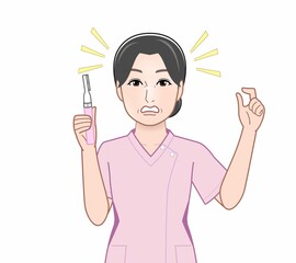 産毛処理をする女性