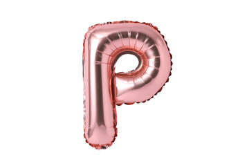 The shiny pink alphabet balloon.