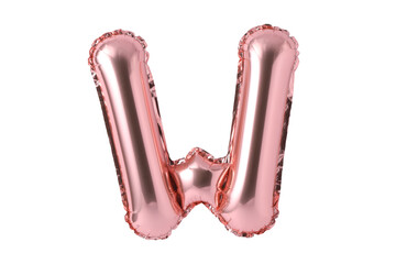 The shiny pink alphabet balloon.