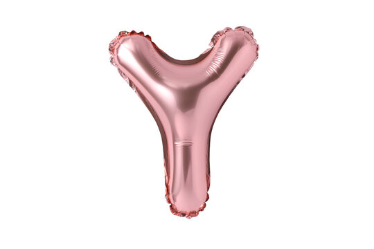 The shiny pink alphabet balloon.