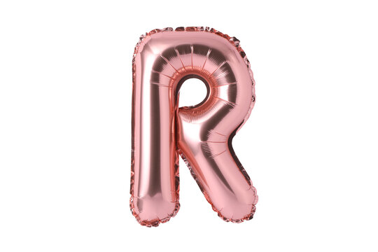 The shiny pink alphabet balloon.
