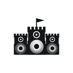 Sound kingdom logo vector image
