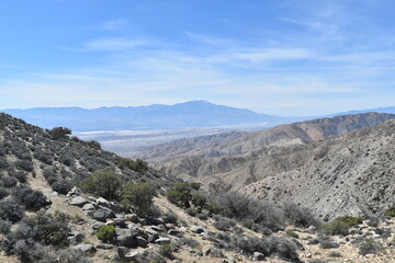 Palm Springs landscape outside of Joshua tree national park