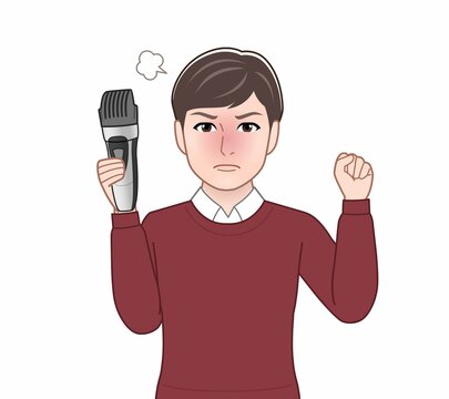 バリカンを持っている人