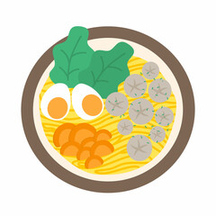Meatball bakso vector illustration