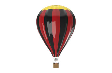 Fototapeta premium Hot air balloon isolated on white background 3d image illustration