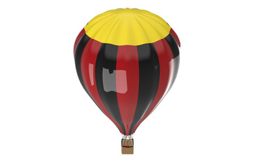Obraz premium Hot air balloon isolated on white background 3d image illustration