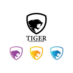 Tigers - logo, icon, illustration on white background.