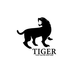 Tigers - logo, icon, illustration on white background.
