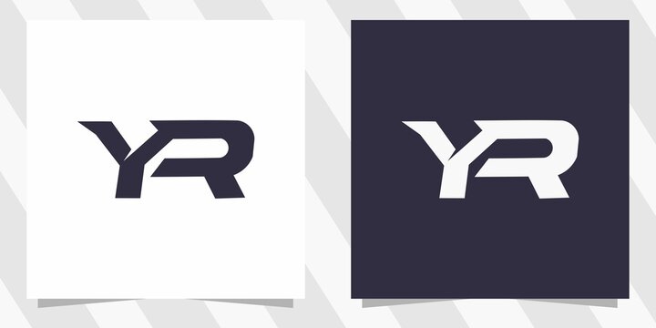 letter yr logo with minimal design