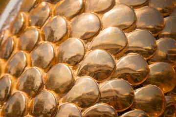 Golden dragon scales texture