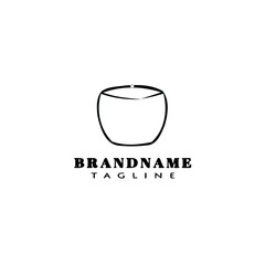 coffee cup logo design template icon vector