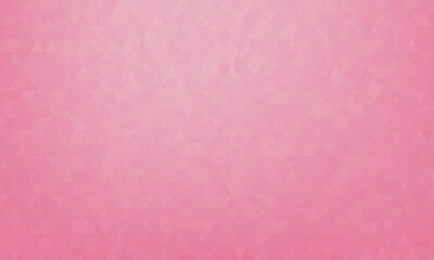 Abstract geometric pattern of triangles in Pacific Pink, design for poster, banner, card and template. Vector illustration
