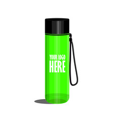 vector logo and cool drink bottle illustration