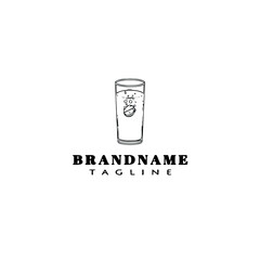 effervescent logo icon design template cartoon vector illustration