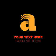 Logo for company, using A letter orange style