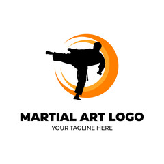 martial arts logo illustration