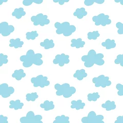 Möbelaufkleber Seamless pattern with cartoon clouds   © Sunisa