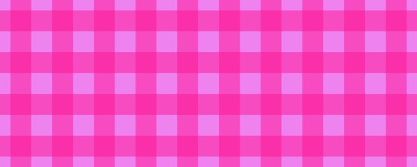 Banner, plaid pattern. Violet on Deep pink color. Tablecloth pattern. Texture. Seamless classic pattern background.