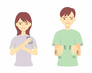 体調不良、痺れ、手足の痺れ／Poor physical condition, numbness, numbness in limbs