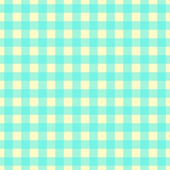 Plaid pattern. Beige on Cyan color. Tablecloth pattern. Texture. Seamless classic pattern background.